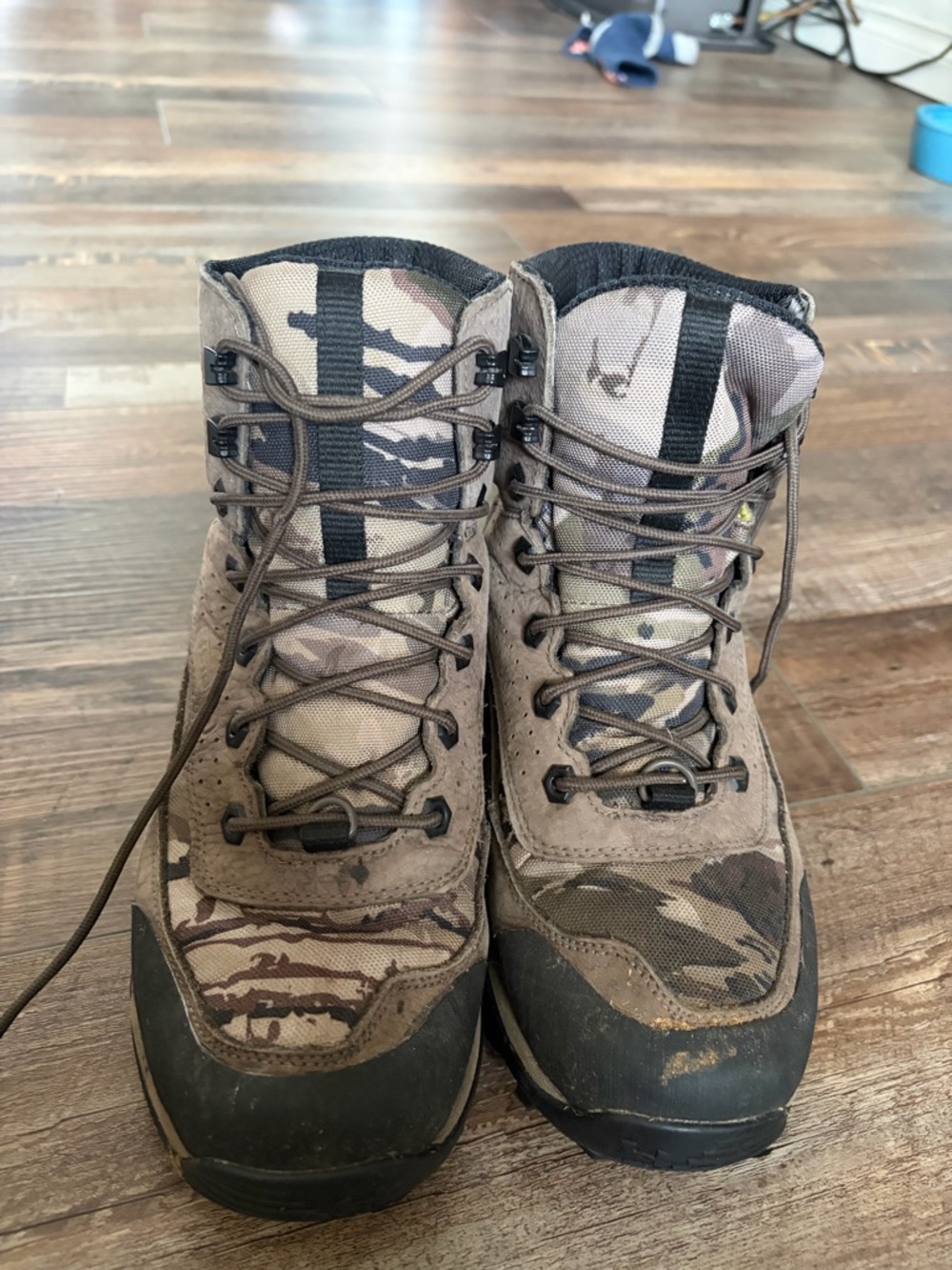 Under Armour Black and Olive Green Athletic Shoes